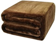 Deka tmavohnedá 150 x 200 cm EMI