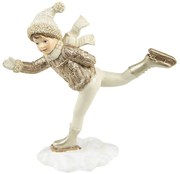 Dekorácia chlapec na korčuliach - 19*6*20 cm