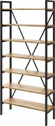 Regál Loft industriálny na knihy dub D7-40 140 cm