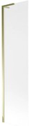 Mexen Next L, 1-krídlová vaňová zástena 50 x 150 cm, 6mm sklo námraza, zlatý lesklý profil, 895-050-000-03-30-50