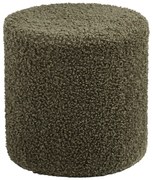 Zelený taburet z textílie buklé Ejby – House Nordic