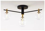 Jupiter 2034 - Prisadený luster FIGARO 4xG9/10W/230V čierna/zlatá/béžová/číra