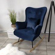 Hojdacie kreslo v škandinávskom štýle Blanco, Farby: Magic Velvet 2216