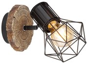 Globo 54017W-1 - Nástenné bodové svietidlo PRISKA 1xE27/60W/230V