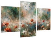 Obraz – Abstrakcia poľa s makmi (90x60 cm)