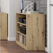 Nízký regál Carlos, dub artisan, šírka 75 cm%