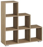 Regál schody 3x3 Dub Sonoma
