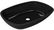 Mexen Araks, sklenené umývadlo na dosku 54 x 39,5 x 11 cm, čierna, 24155470