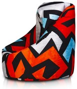 Sedací vak INTERMEDIC Mega Sako Modern Farba: DG43 - Cik-Cak