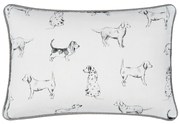 Vankúš s výplňou s bavlneným povlakom Dog Love - 35 * 50 cm