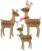 Vianočné figúrky v súprave 3 ks Reindeer Family – Meri Meri