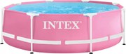 Záhradný bazén s konštrukciou Intex 244x76 cm Ružový 2843L