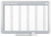 Bi-Office Ročná plánovacia tabuľa na stenu LUX, magnetická, dni, 900 x 600 mm