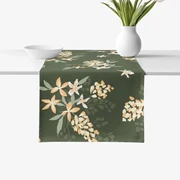 Goldea behúň na stôl 100% bavlnené plátno - marhuľové kvety 20x120 cm