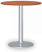 Konferenčný stolík FILIP II, priemer 80 cm, sivá podnož, čerešňa