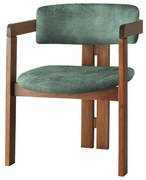 Jedálenská stolička CO Green and Walnut