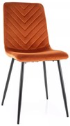 Stolička Daren Velvet škoricová