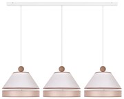 Duolla - Luster na lanku AVIGNON 3xE27/15W/230V biela/béžová