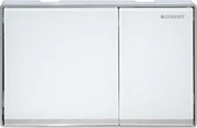 Geberit Omega60 ovládacie tlačidlo sklo biele 115.081.SI.1