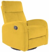 Rozkladacie kreslo Olimp Velvet, žltá