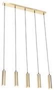 Moderné závesné svietidlo mosadz 5-svetlo - Jeana