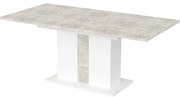 Rozkladací stôl Grays 134/174x90cm Beton/Bela