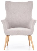 Kreslo Cotto svetlosivá