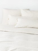 Ľanová obliečka na paplón's vypraným vzhľadom a's jemnými pruhmi Rinna