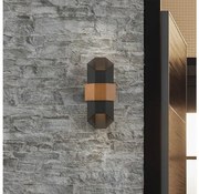 Quoizel QZ-CHASM-M-BKW - LED Vonkajšie svietidlo CHASM 2xLED/5,5W/230V IP44