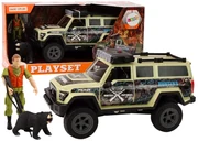 LEAN TOYS Terénne poľovnícke auto, svetlá, zvuky - béžová
