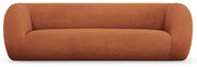 Oranžová pohovka z textílie buklé 230 cm Essen – Cosmopolitan Design