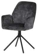 Jedálenská stolička Autronic 59x90 cm čierna látka HC-511 BK4