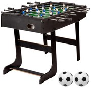 GamesPlanet® 1217 Stolný futbal Belfast rozkladacia 121 x 101 x 79 cm, čierny