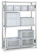 META Kovový regál CLIP, 200 kg, 2500 x 1500 x 500 mm, základný regál