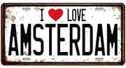 Ceduľa značkaI love Amsterdam