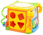 Baby Mix Interaktívna hudobná vzdelávacia kocka, žltá