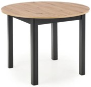 Jedálenský stôl Russell, dub artisan / čierna