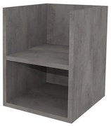 Mereo Aira, kúpeľňová skrinka 40 cm, spodná, Multidecor, Betón tmavosivý, MER-CN795SBET2