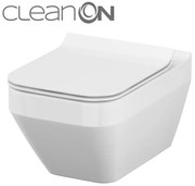 Cersanit Crea WC misa závesná hranatá so sedátkom CleanOn, biela, S701-213
