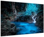 Obraz - Magická noc v tropickom lese (90x60 cm)