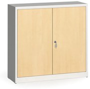 Zvárané skrine s lamino dverami, 1150 x 1200 x 400 mm, RAL 7035/breza