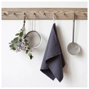 Tmavosivá ľanová utierka Linen Tales, 65 x 45 cm