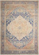 Koberec VINTAGE WASHABLES 13 modrý / korálový