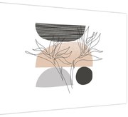 Obraz - Line art kvety N⁰2 (90x60 cm)