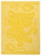 Profod Detský uterák Cat yellow, 30 x 50 cm