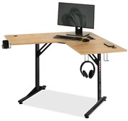 PC stolík Matts C (dub + čierna). Akcia -20%. Vlastná spoľahlivá doprava až k Vám domov. 1109795