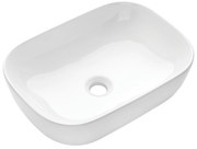 Invena Vitoria, keramické umývadlo na dosku 455x320x135 mm, biela lesklá, INV-CE-48-001-W