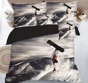 3D obliečky 7 dielne Snowboardista