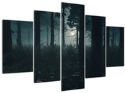 Obraz - Paprade v mesačnom svite (150x105 cm)
