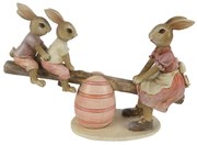 Veľkonočné dekorácie králikov na hojdačke - 20 * 7 * 13 cm